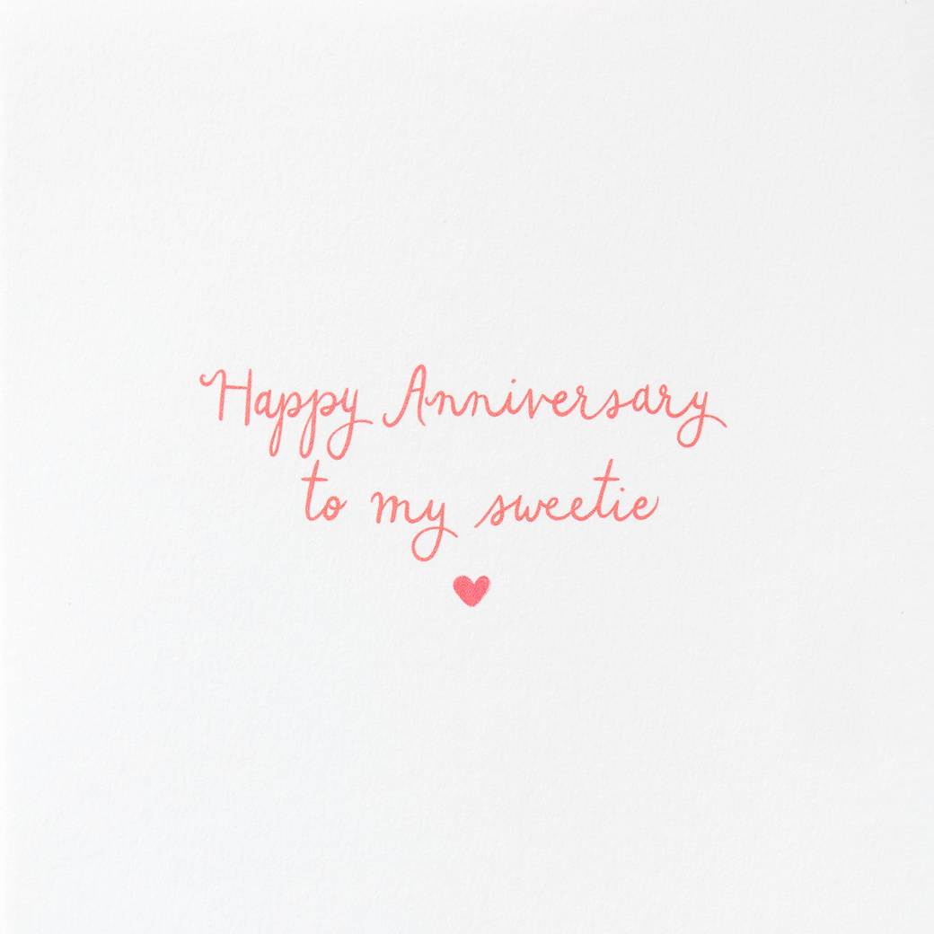 My Sweetie Heart Anniversary Greeting Card