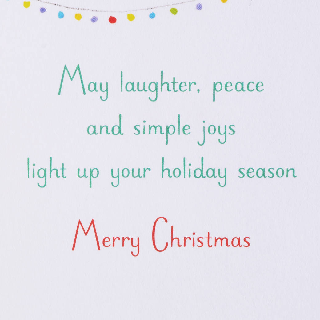 Simple Joys Christmas Greeting Card