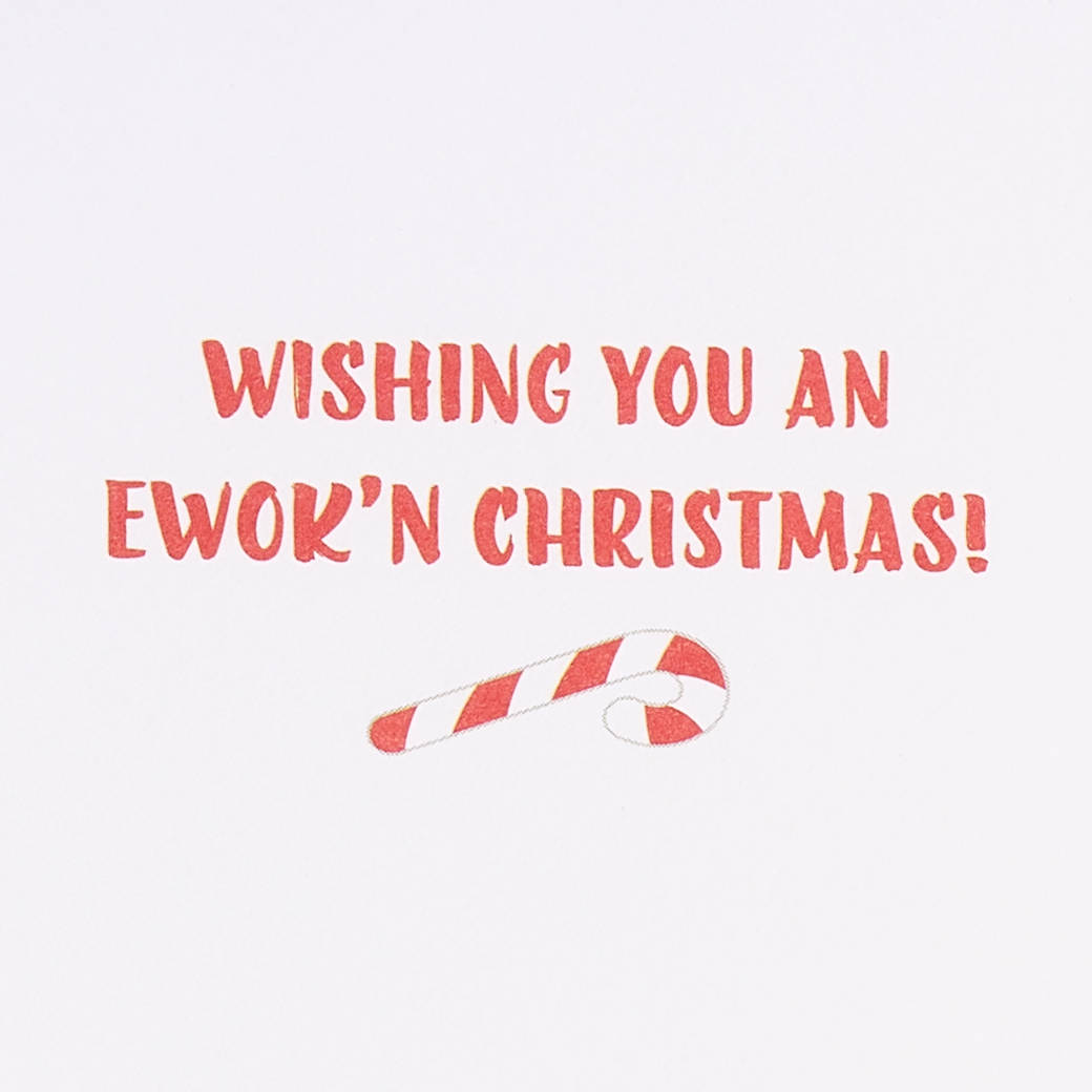 An Ewok'n Christmas Star Wars Christmas Greeting Card