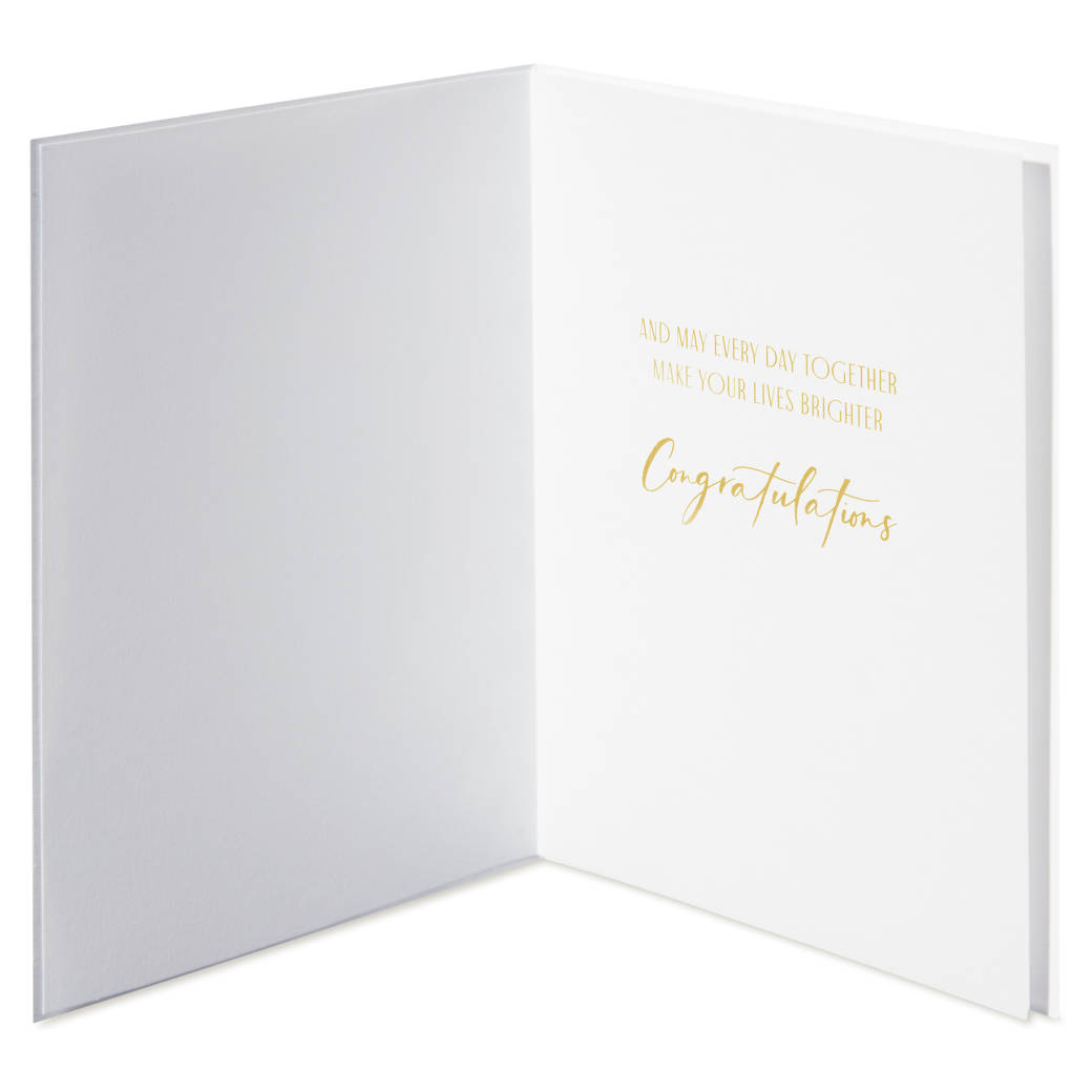 Make Your Lives Brighter Wedding Greeting Card