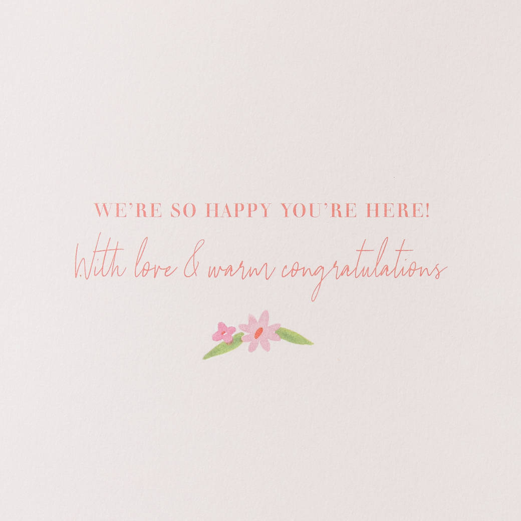 So Happy You're Here Baby Shower Greeting Card