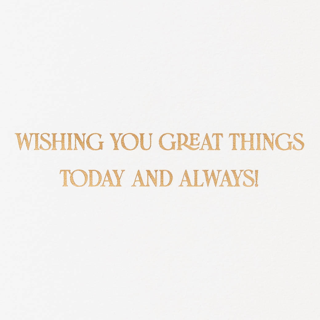 Great Things Birthday Greeting Card