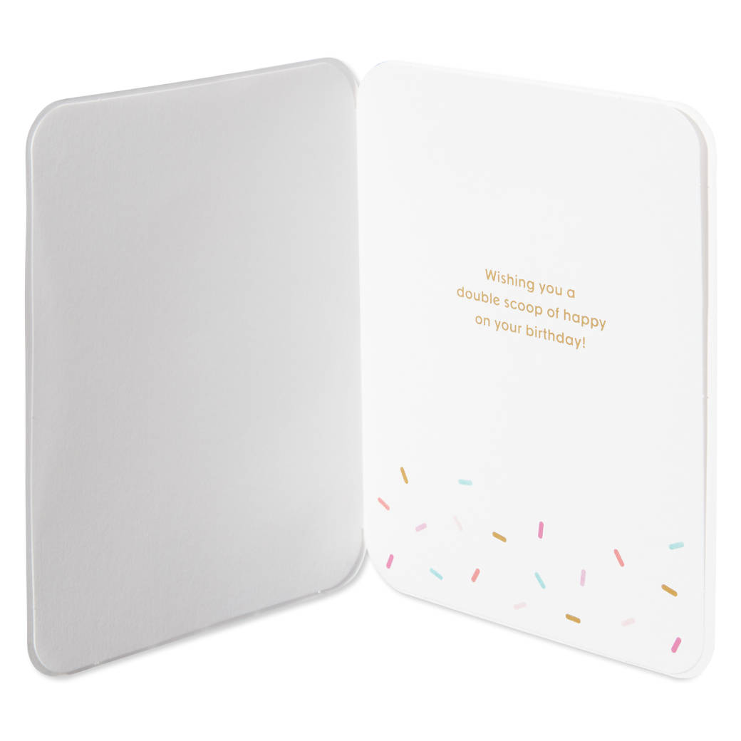 Double Scoop Birthday Greeting Card