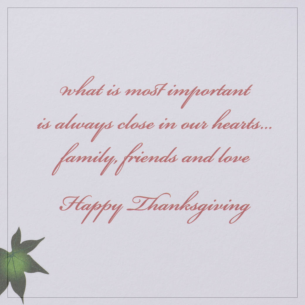 In Our Hearts Thanksgiving Greeting Card