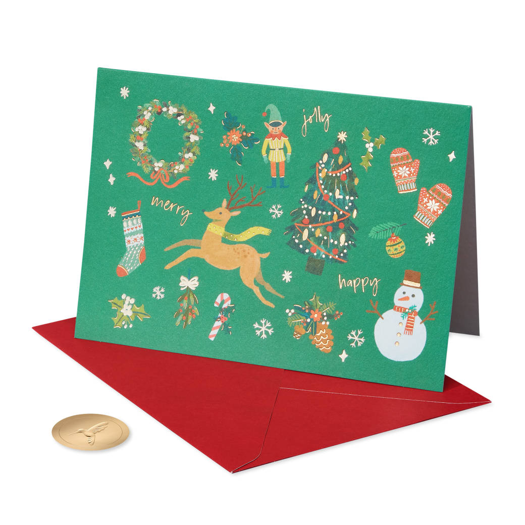 Most Wonderful Time Christmas Cards Boxed with Envelopes, 14-Count