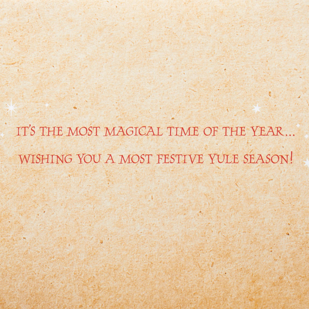 Most Festive Yule Season Harry Potter Christmas Greeting Card Image 3