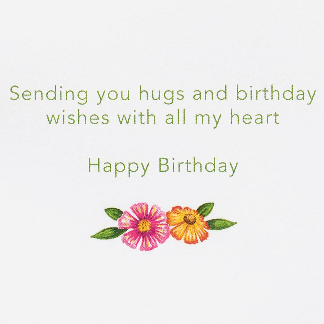 Sending You Hugs Birthday Greeting Card for Her - Designed by Bella Pilar Image 3