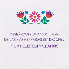 Feliz Cumpleaños Spanish Birthday Greeting Card Image 3