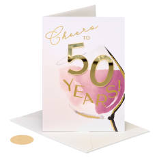 Celebrate Big 50th Birthday Greeting Card