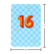 As Awesome As You Retro 16th Birthday Greeting Card