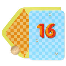 As Awesome As You Retro 16th Birthday Greeting Card