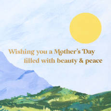 Beauty & Peace Displayable Mother's Day Greeting Card Image 3