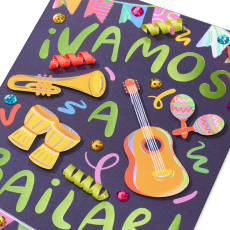 Música Risas Y Diversión Spanish Birthday Greeting Card Image 6