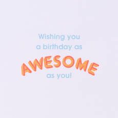 As Awesome As You Retro 16th Birthday Greeting Card