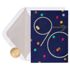 Celebrating You 90th Birthday Greeting Card