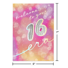 Best One Yet Sweet Sixteen Birthday Greeting Card
