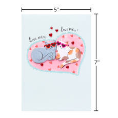 Happy Heart Day  Cat Valentines Day Greeting Card
