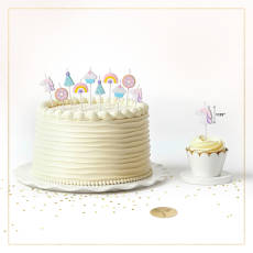 Unicorn Magic Birthday Candles 10-Count