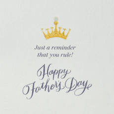 You Rule Father's Day Greeting Card Image 3