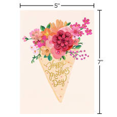 A Bouquet of Wishes Mother's Day Greeting Card 