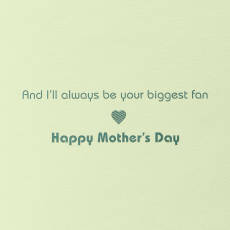 Biggest Fan Pickleball Mother's Day Greeting Card Image 4