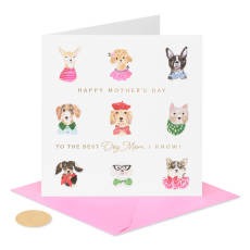 Pawsitively Wonderful Mother's Day Greeting Card for Dog Mom Image 3