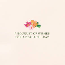 A Bouquet of Wishes Mother's Day Greeting Card 