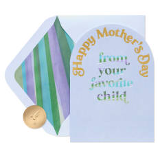 Secret is Safe Mother's Day Greeting Card from Your Favorite Child Image 1
