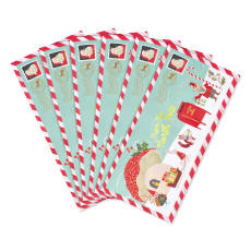 Letters to Santa and More Whimsical Christmas Envelope Bundle, 6-Count