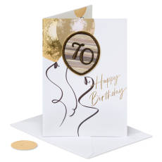 Milestone Year 70th Birthday Greeting Card