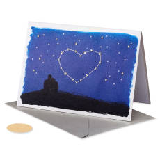 Star Crossed Lovers Valentine's Day Greeting Card