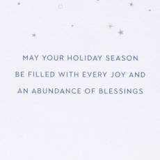 Abundance of Blessings Religious Christmas Greeting Card - Designed by Turnowsky