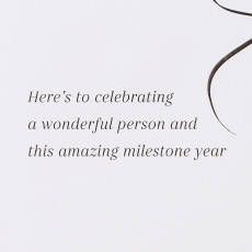 Milestone Year 70th Birthday Greeting Card