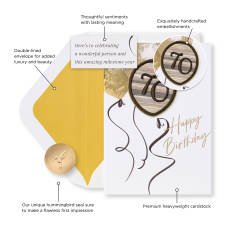 Milestone Year 70th Birthday Greeting Card