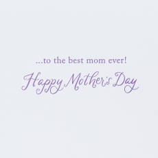 Best Mom Ever Snoopy Mother's Day Greeting Card Image 4