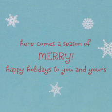 Season of Merry Christmas Greeting Card