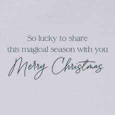 Magical Season with You Romantic Christmas Greeting Card