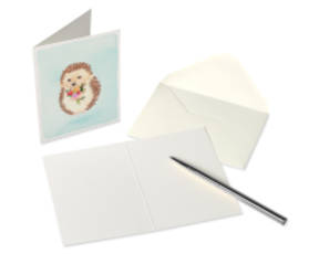 Hedgehog with Flower Boxed Blank Note Cards with Envelopes 14-CountImage 2