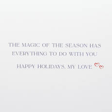 Magic of the Season Romantic Holiday Greeting Card Image 3