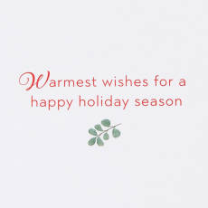 Warmest Wishes Christmas Boxed Cards with Envelopes, 20-Count