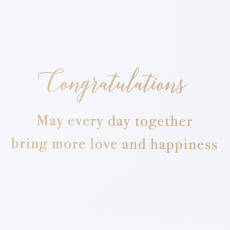 Love and Happiness Wedding Greeting Card