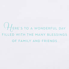 Many Blessings of Family and Friends Easter Greeting Card with Ornament Image 3