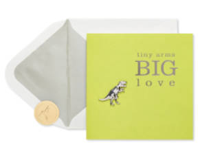 T-Rex Funny Cute Valentine's Day Greeting Card Image 1