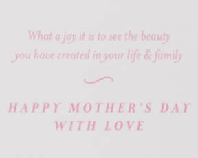 Beauty You Have Created Mother's Day Greeting Card for Daughter Image 3