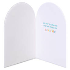 Everything You Wish For 21st Birthday Greeting Card