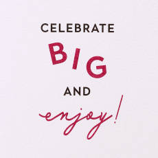 Celebrate Big 50th Birthday Greeting Card