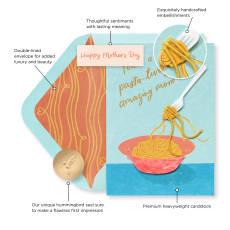 Pasta-tively Amazing Mother's Day Greeting Card