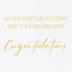 Make Your Lives Brighter Wedding Greeting Card