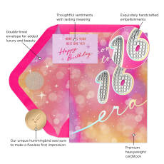 Best One Yet Sweet Sixteen Birthday Greeting Card