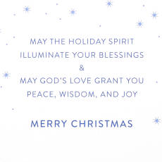 Peace, Wisdom, and Joy Religious Christmas Greeting Card Image 3